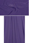 hi-tech stretch crepe 'matte hybrid' - purple 1 yard