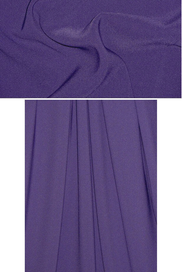 hi-tech stretch crepe 'matte hybrid' - purple 2.25 yd