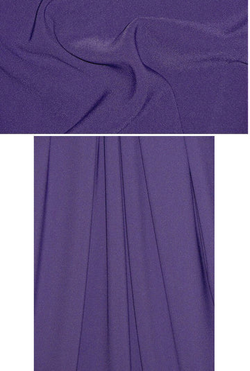 hi-tech stretch crepe 'matte hybrid' - purple 1.875 yds