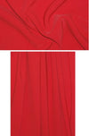 hi-tech stretch crepe 'matte hybrid' - red 4 yds