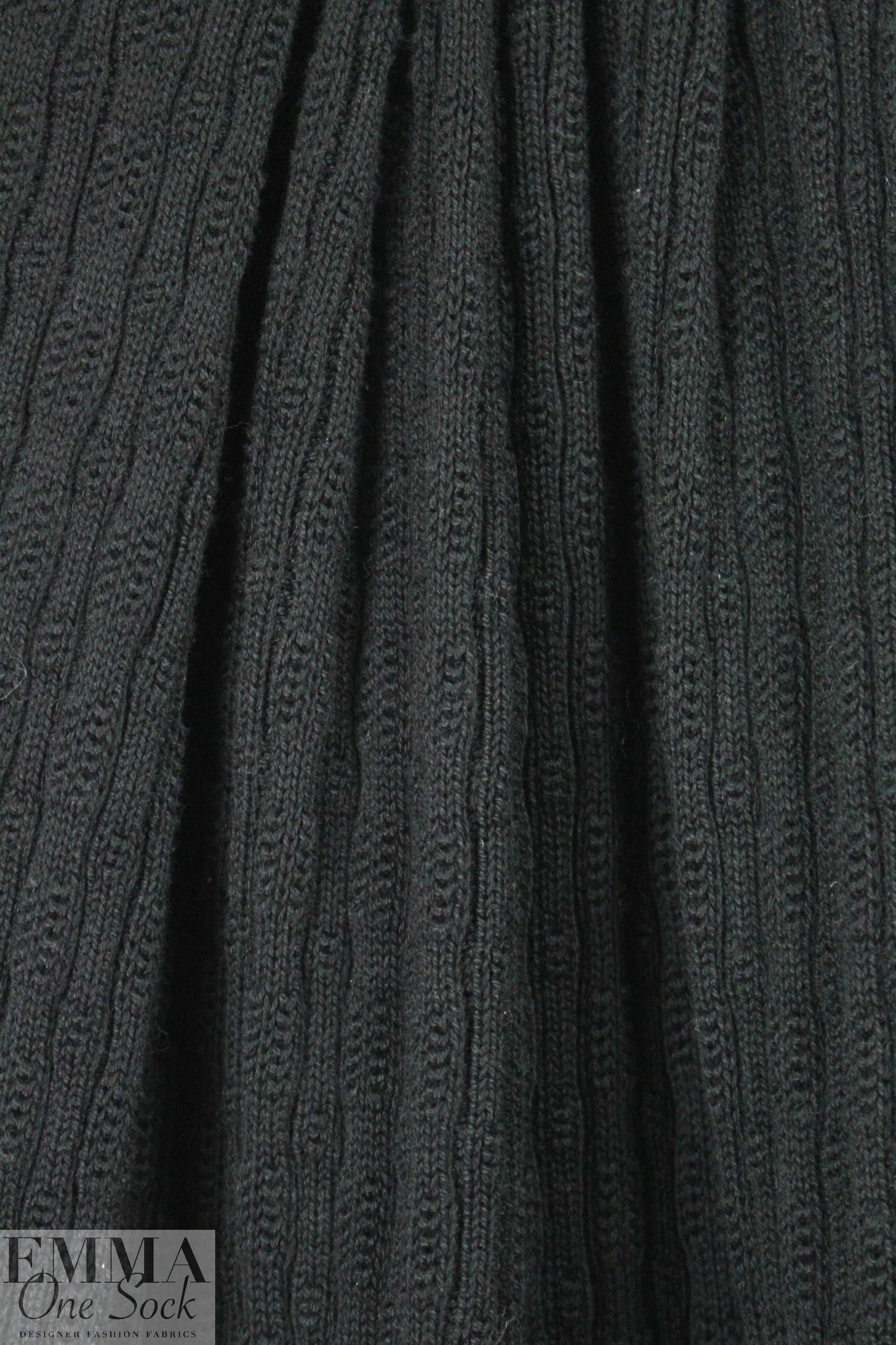 O! Jolly! black Cobblestone sweater knit 1.375 yds
