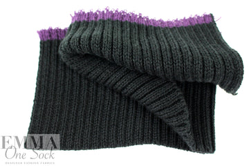 O! Jolly! black 3.5-inch wide sweater knit ribbing