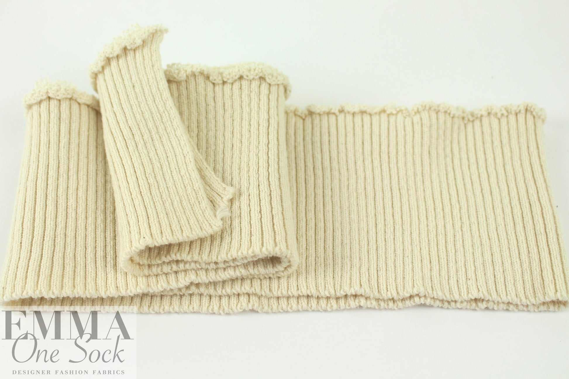 O! Jolly! natural 4-inch wide sweater knit ribbing