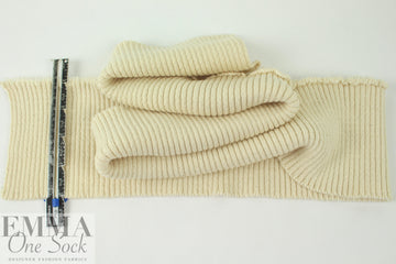 O! Jolly! natural 4-inch wide sweater knit ribbing