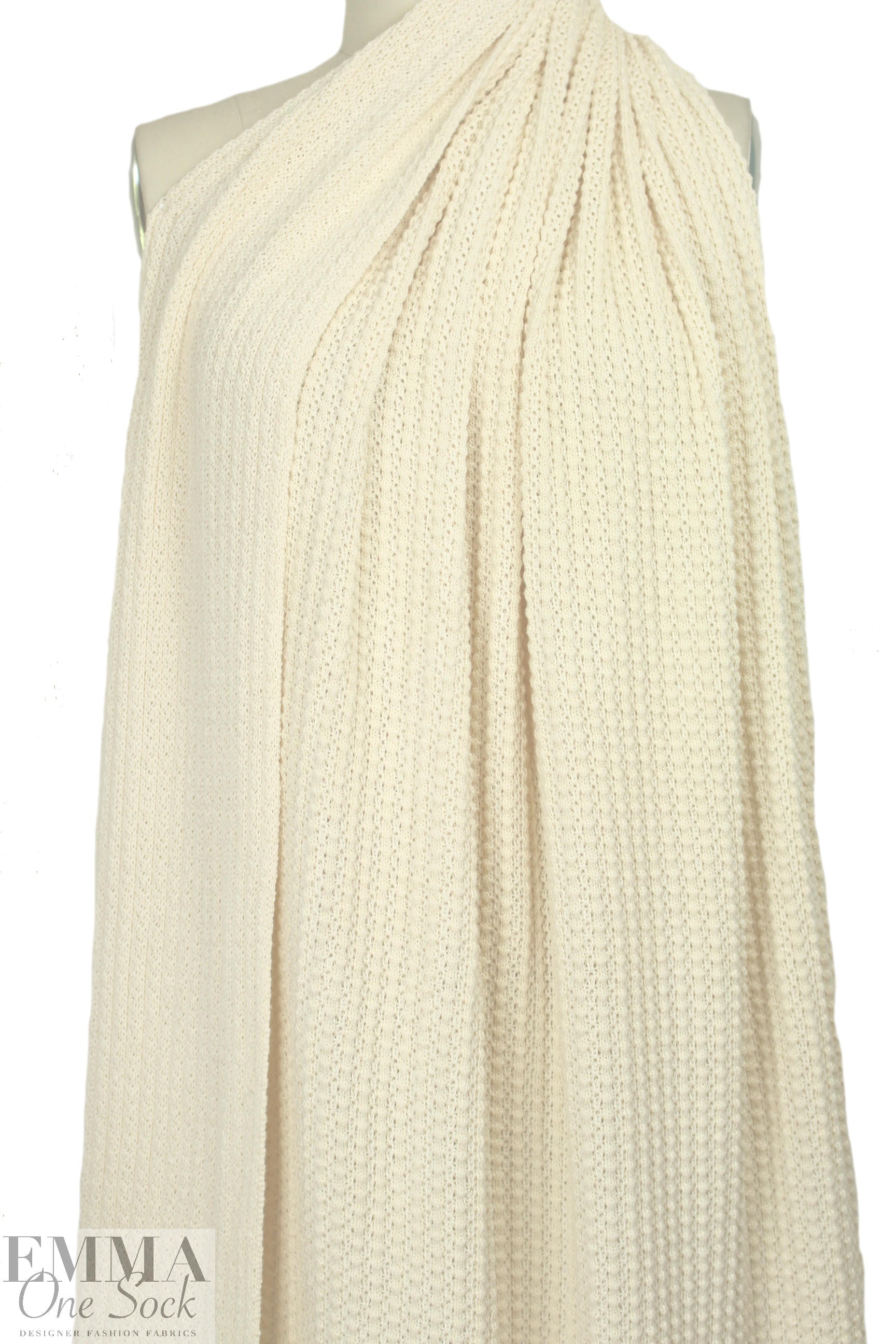 O! Jolly! natural white Saratoga Rib sweater knit