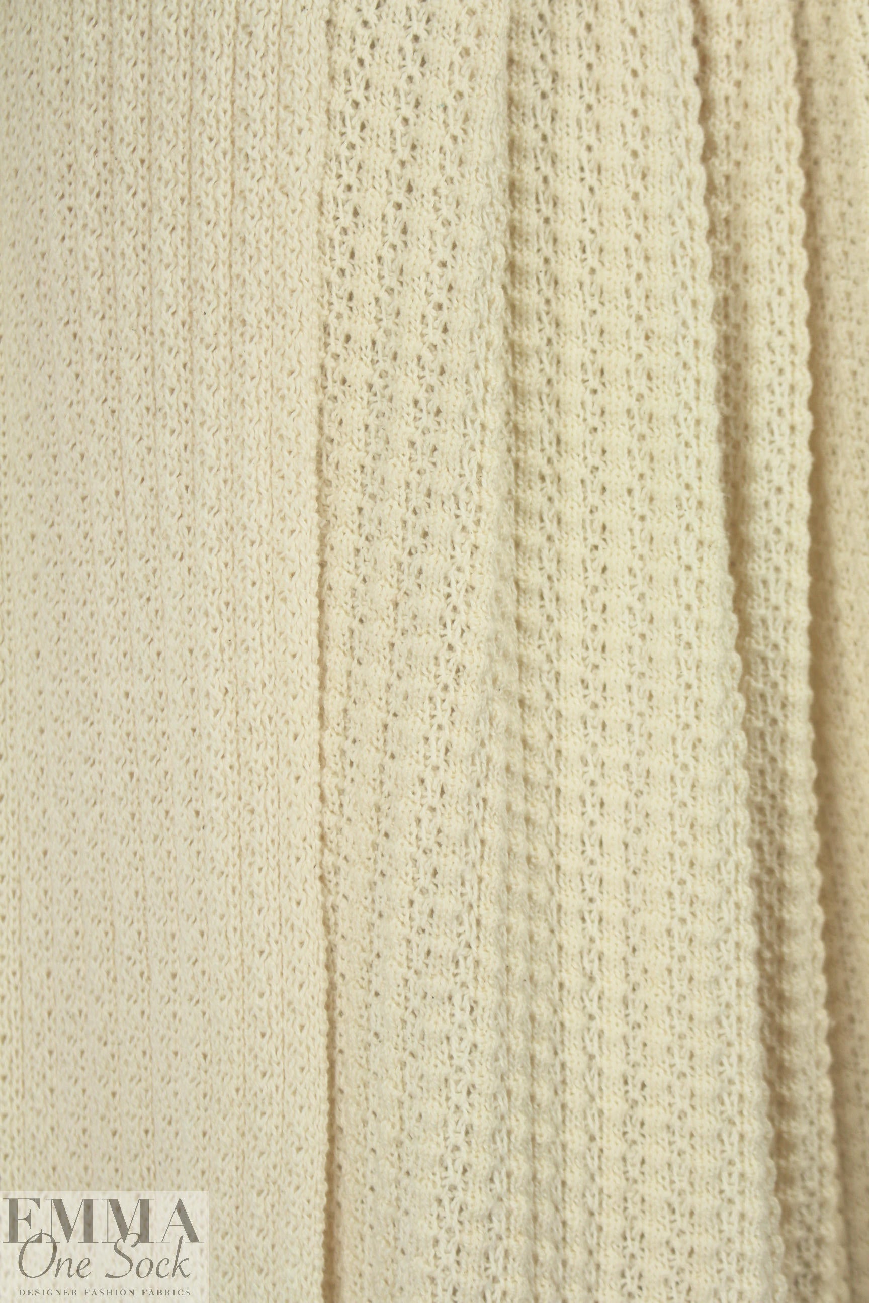O! Jolly! natural white Saratoga Rib sweater knit