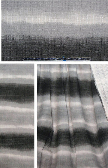 Anne K1ein cotton blend textured ombre stripe