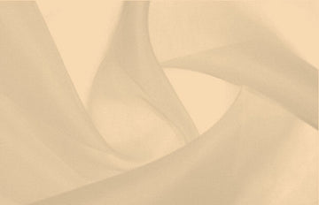 100% silk organza 5 yds-Peach Blush