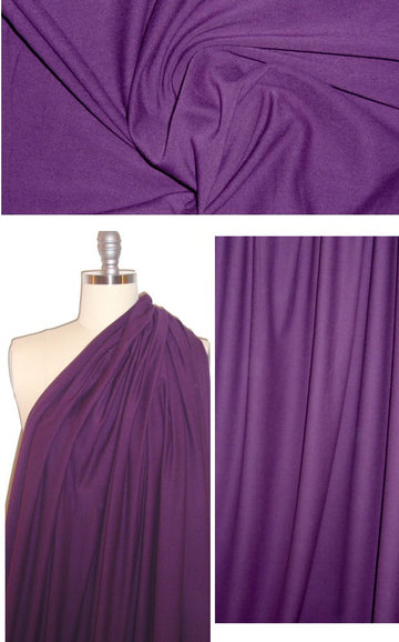 organic cotton/spandex knit - violet plum
