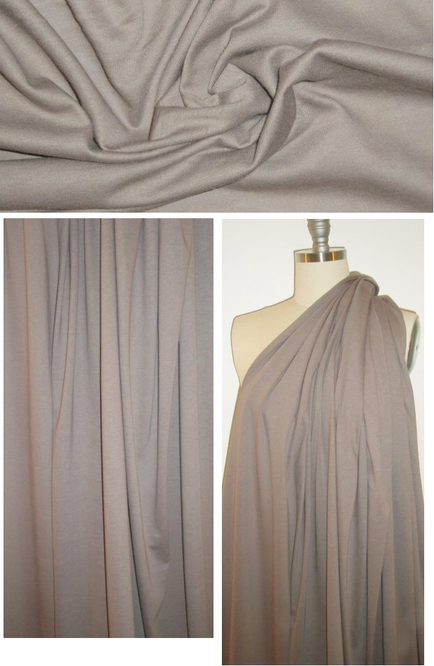 organic 100% cotton lightweight knit - moon rock .875 yds