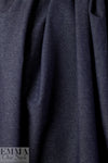 organic dark blue 4-way stretch knit denim