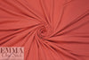 dark coral organic cotton/spandex jersey 4-way