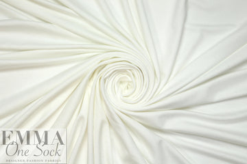 creamy white lightweight rayon jersey 4-way