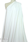 creamy white lightweight rayon jersey 4-way
