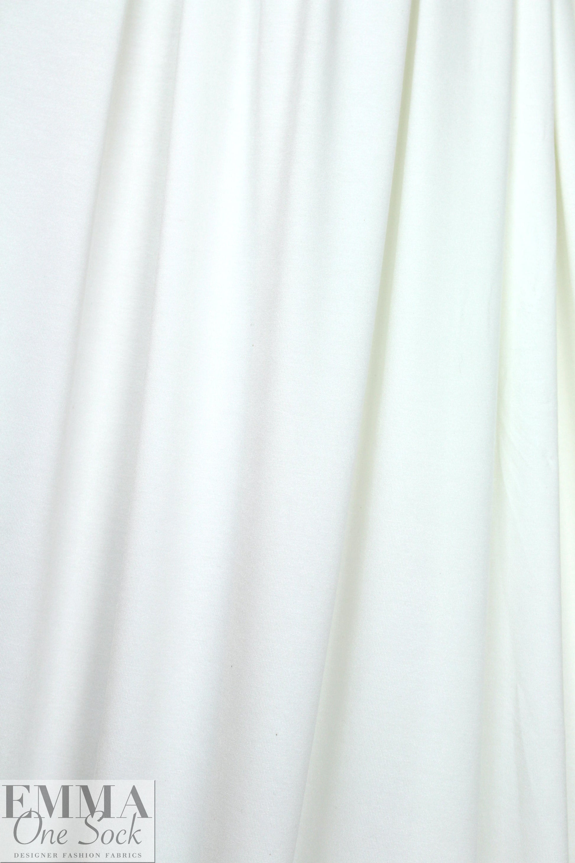 creamy white lightweight rayon jersey 4-way