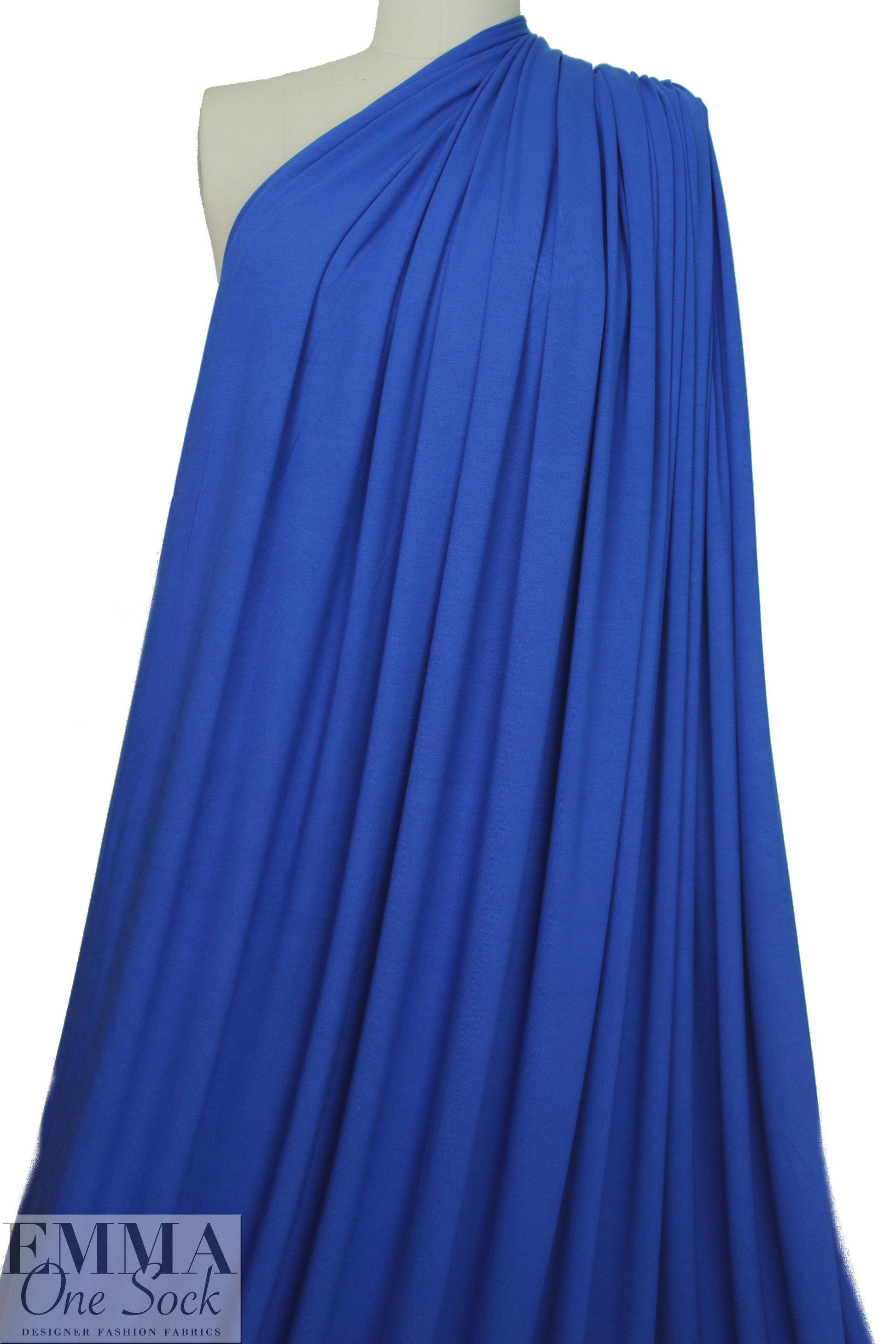 royal blue lightweight rayon jersey 4-way 1.75 yds