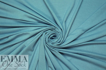 dusty blue lightweight rayon jersey 4-way 1.5 yd