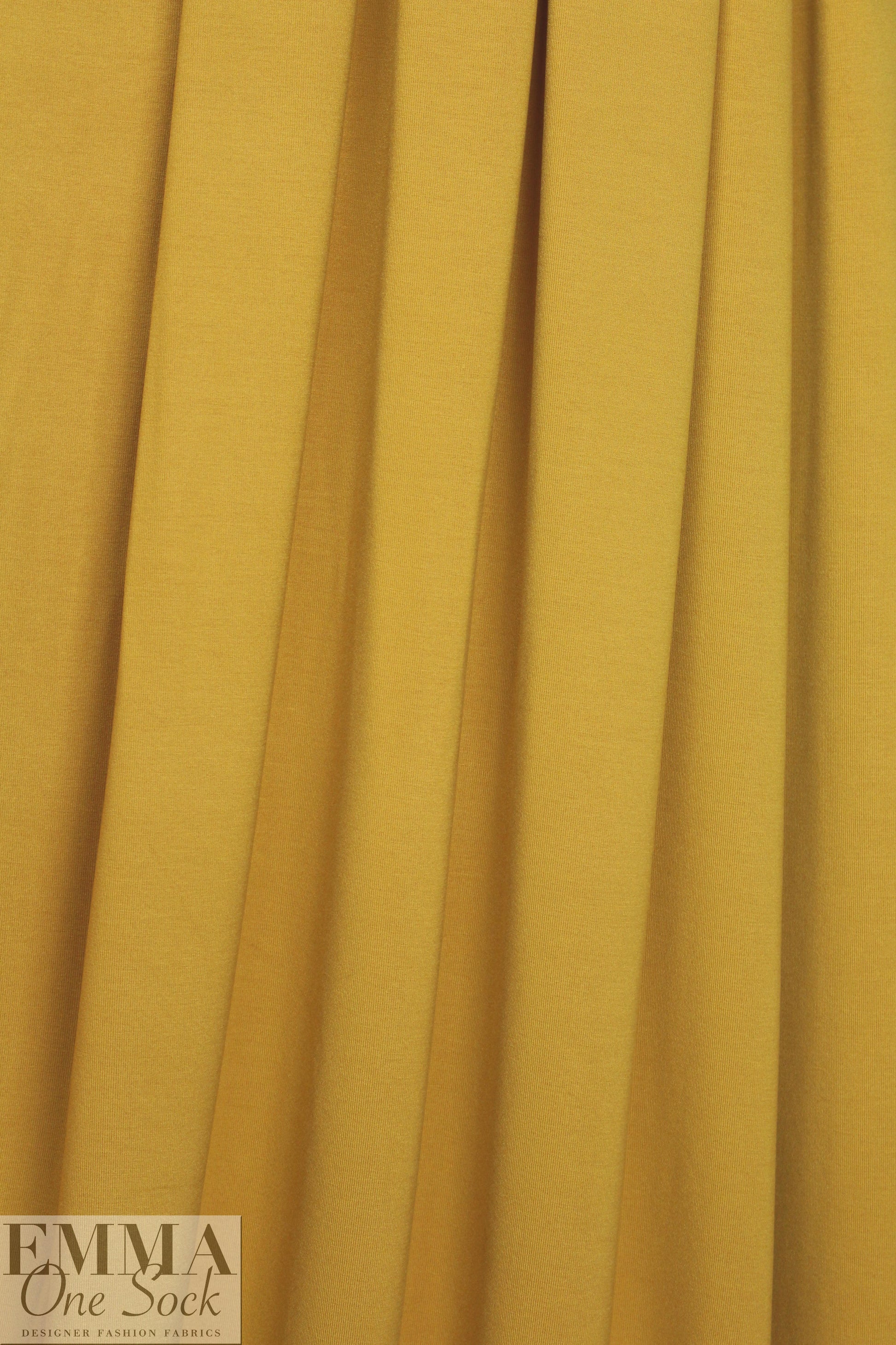mustard lightweight rayon jersey 4-way 1.5 yd
