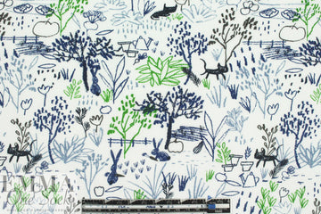 kid's play organic cotton jersey - crayola blue
