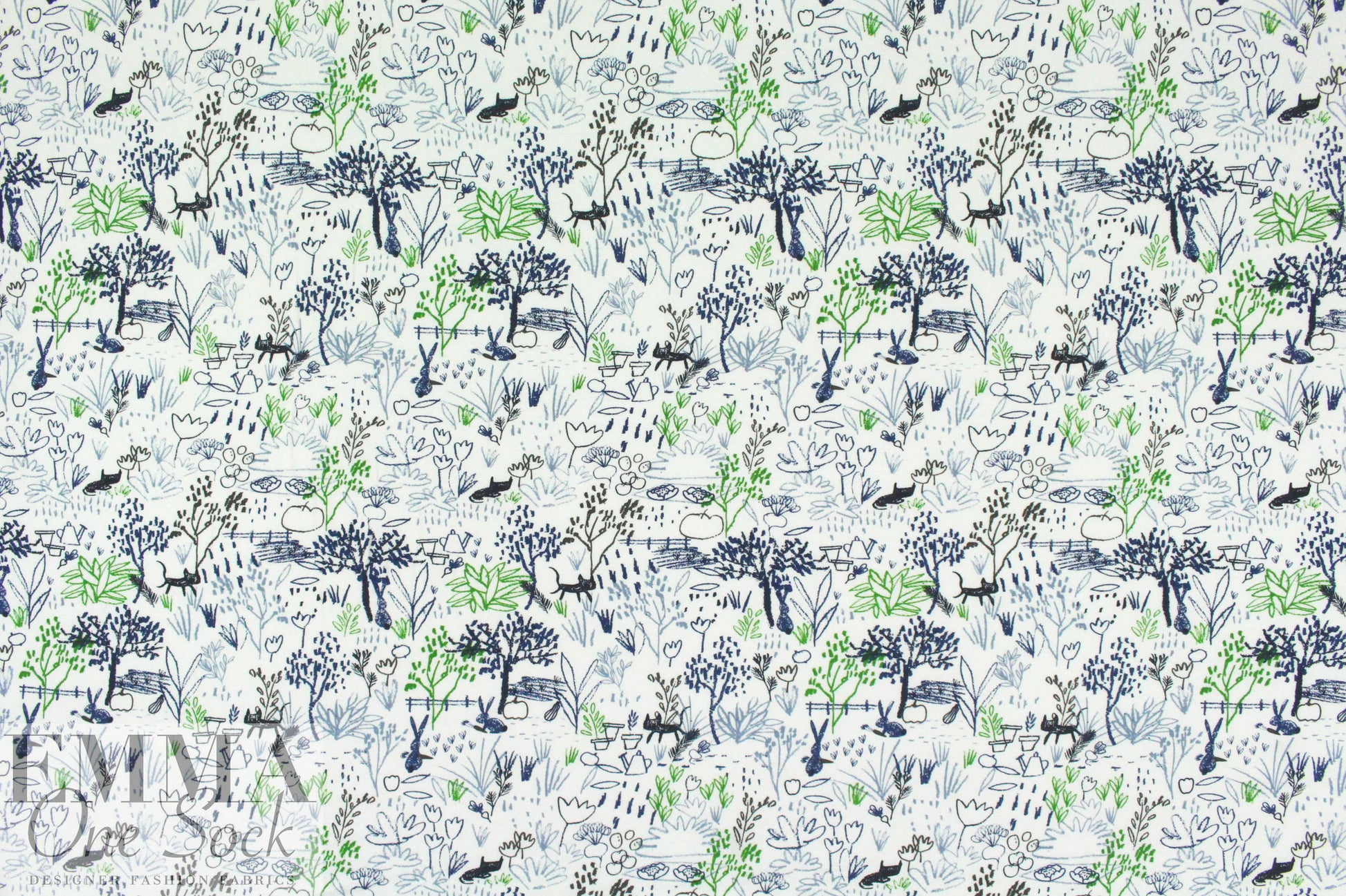 kid's play organic cotton jersey - crayola blue 1.5 yds