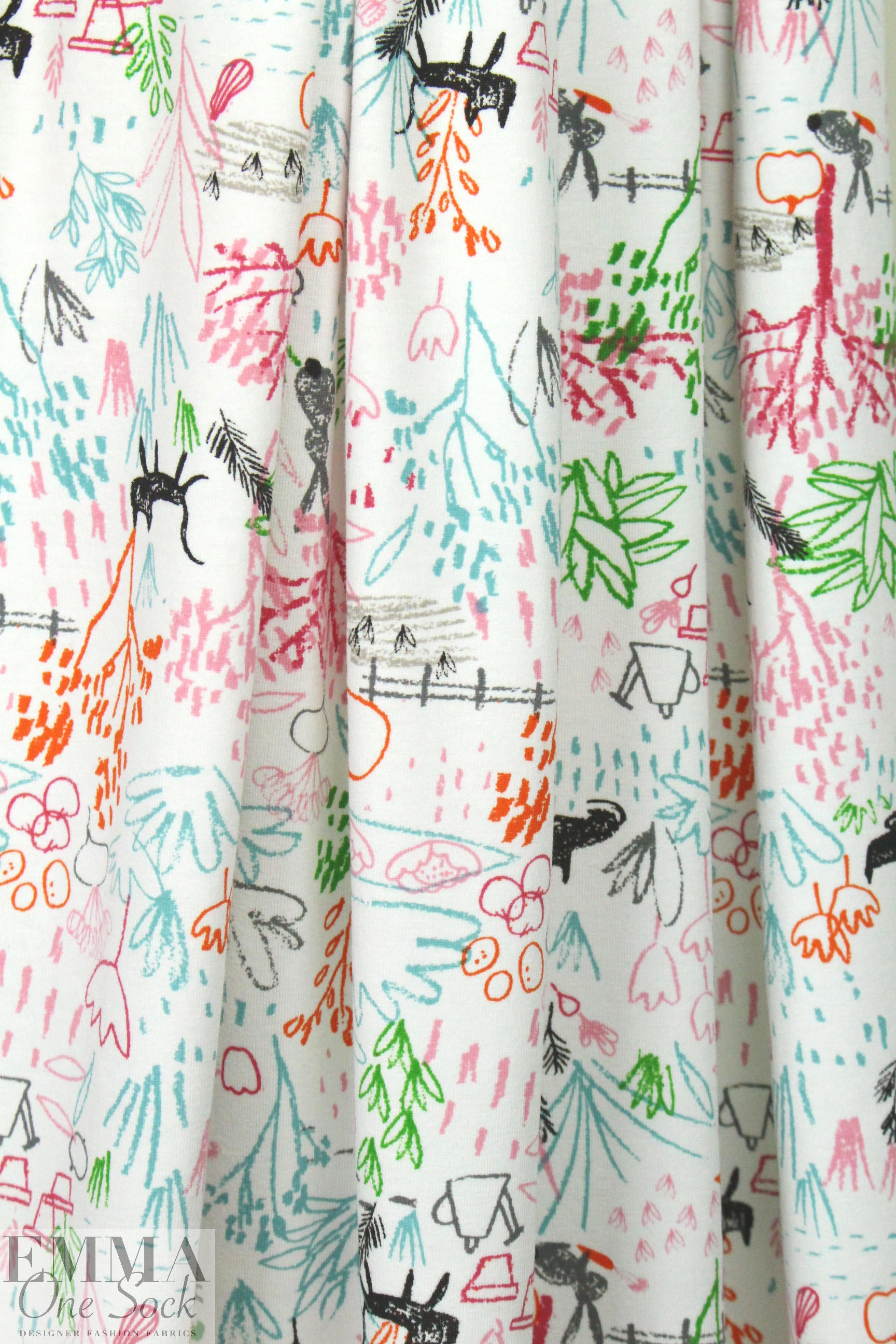 kid's play organic cotton jersey - crayola pink 1.125 yds
