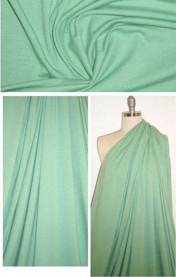 organic cotton/spandex knit - spearmint 1.25 yd