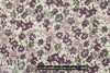 NY designer silk organza - plum flowers