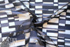 Mi11y Italian navy clipped jacquard organza .75 yds