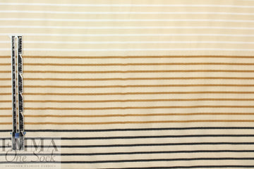 Italian visc/silk/cotton yarn-dye striped voile 1 yard