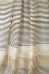 Italian visc/silk/cotton yarn-dye striped voile 1 yard
