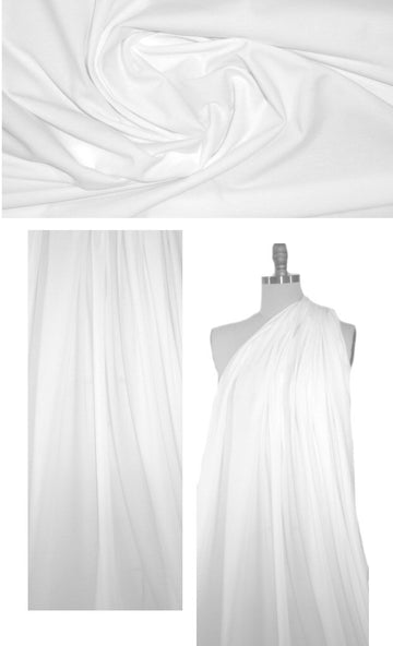 organic cotton/spandex jersey - soft white
