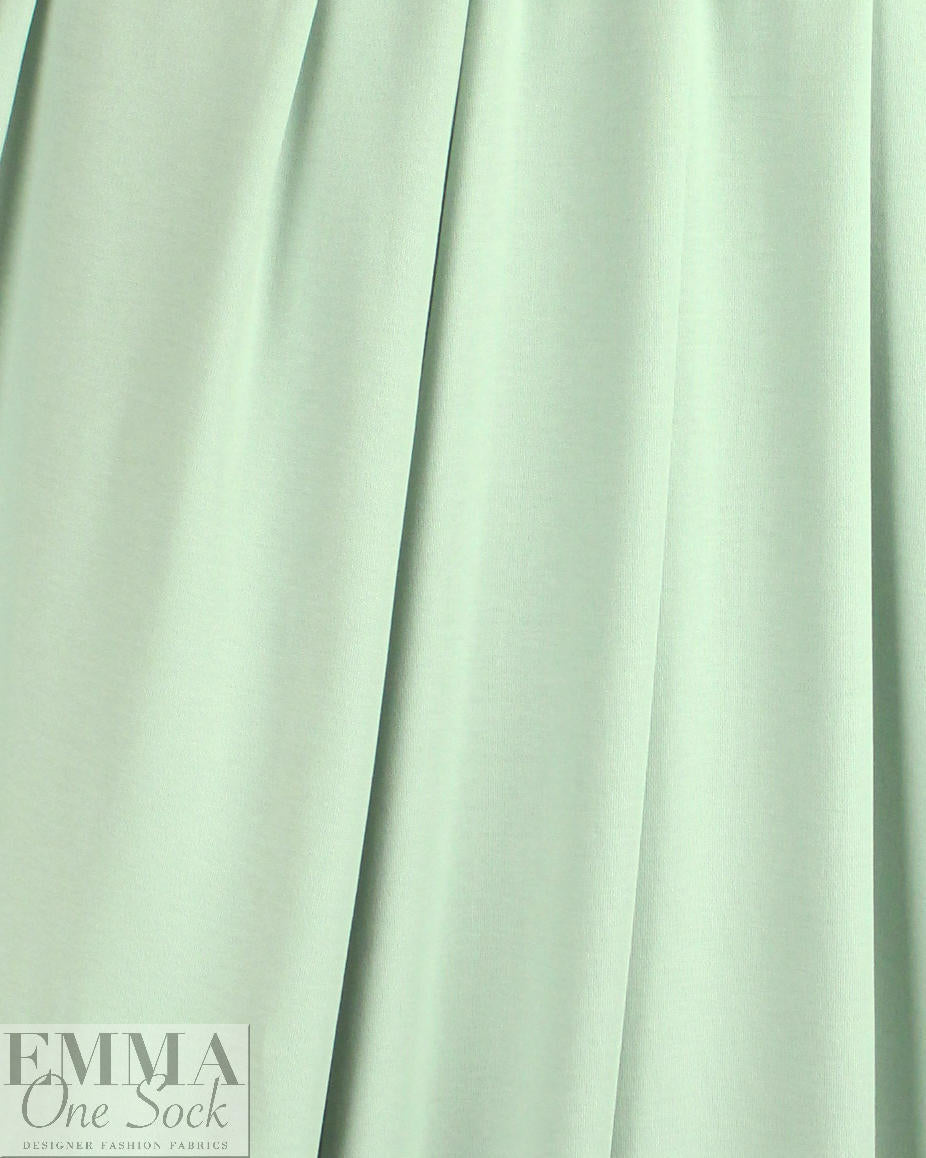organic cotton interlock, Oeko-Tex certified - pale, dusty sage 1.75 yd