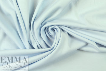 organic cotton interlock, Oeko-Tex certified - icy blue