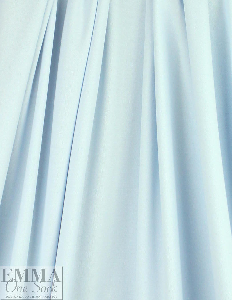 organic cotton interlock, Oeko-Tex certified - icy blue