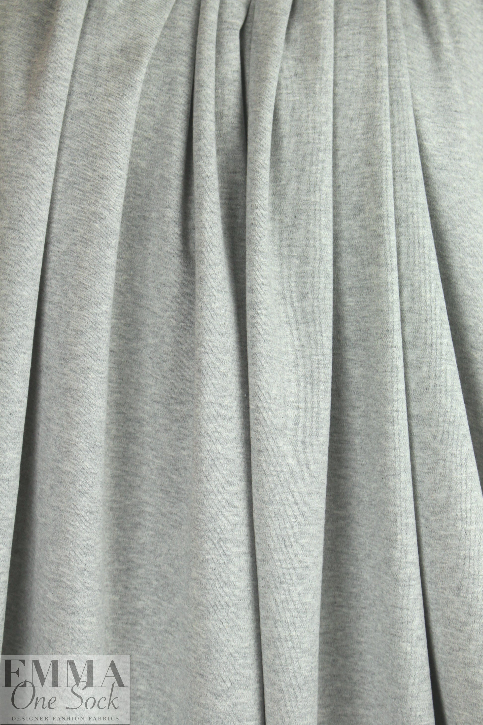 organic cotton interlock, Oeko-Tex certified - gray mix