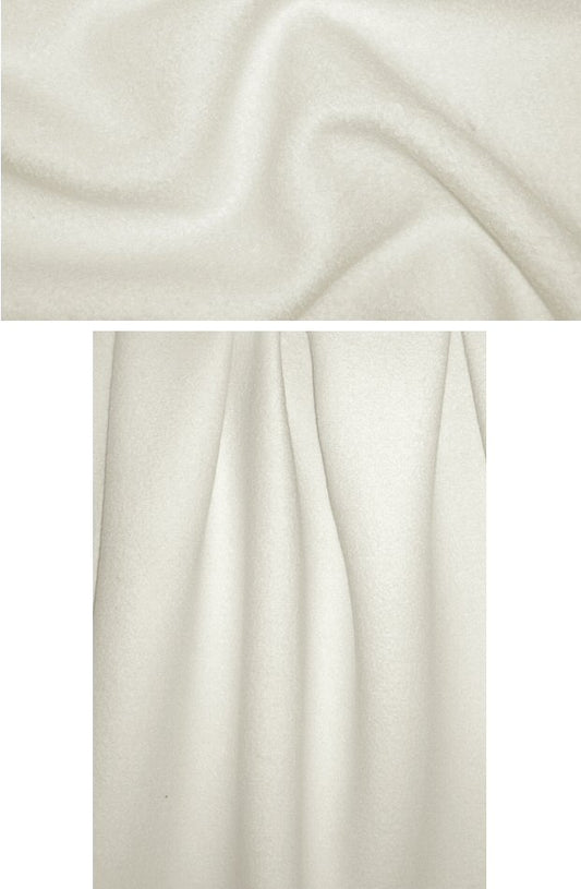 0scar winter white boiled wool double boucle'