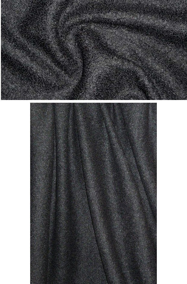 0scar black boiled wool double boucle' 2 yd