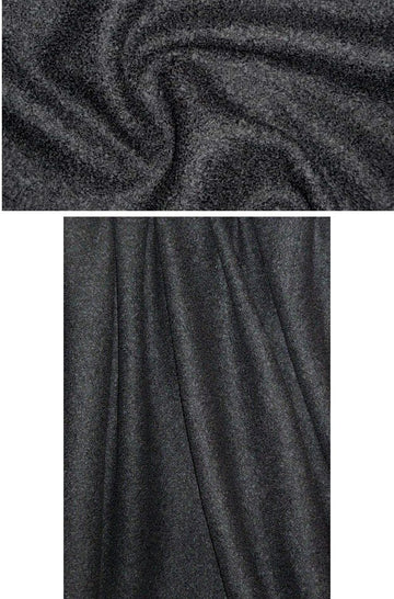 0scar black boiled wool double boucle' 2 yd