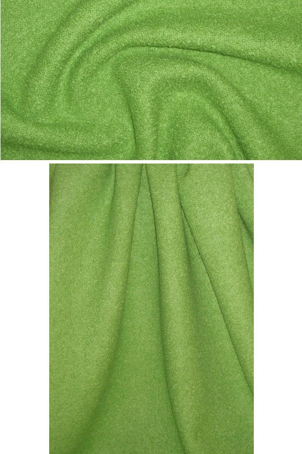 0scar parrot-green boiled wool double boucle' 1.33 yds