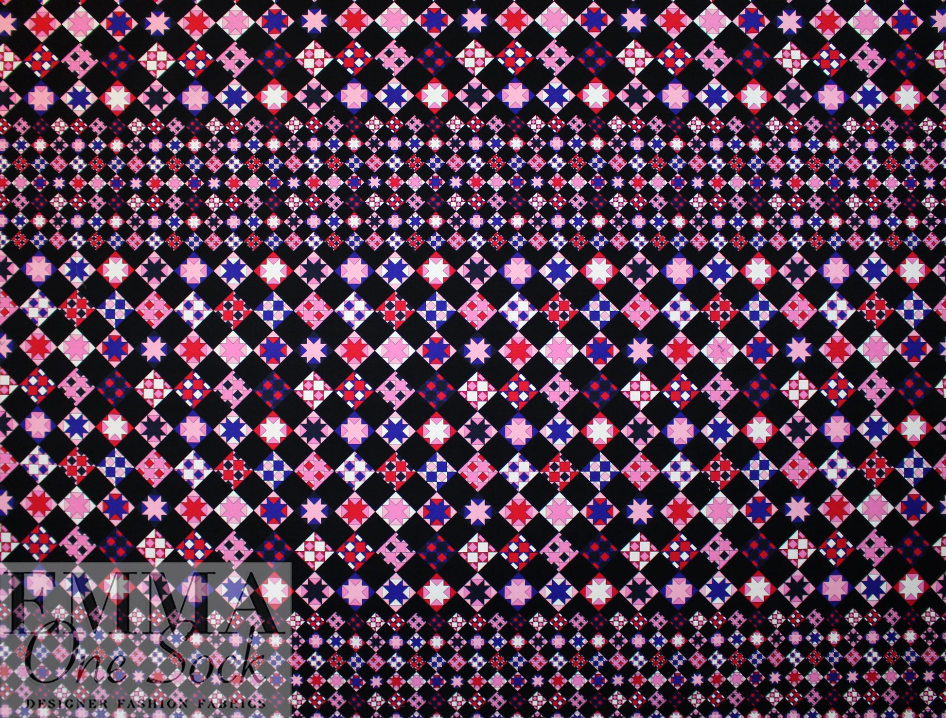 Pucci Italian haute couture micro-ottoman - quilt motif .5 yds