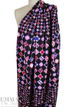 Pucci Italian haute couture micro-ottoman - quilt motif .625 yds