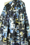 Carmen Marc Va1vo floral collage ottoman