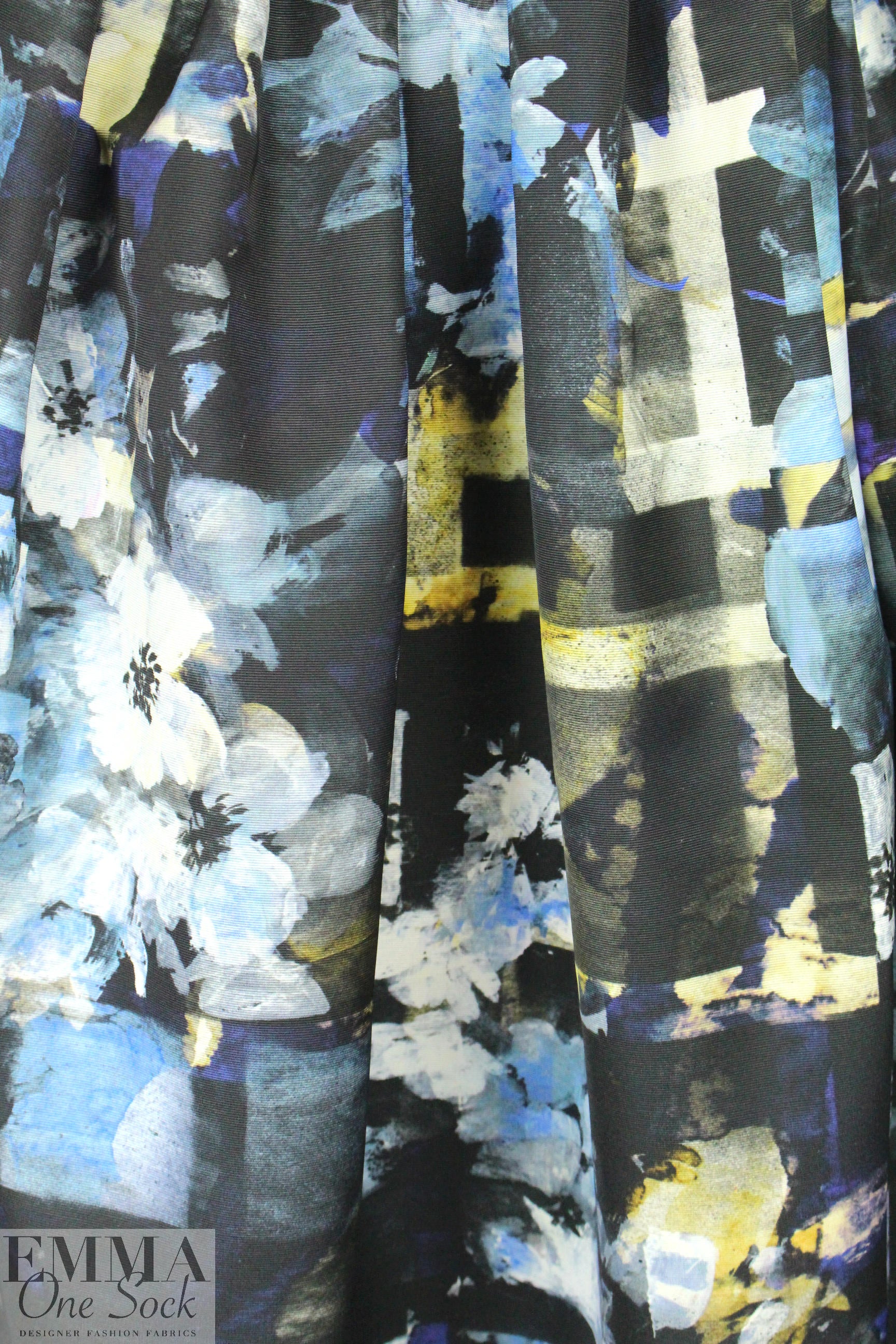 Carmen Marc Va1vo floral collage ottoman
