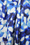 Mi11y shades of blue petal abstract cotton/visc. faille 2 yd