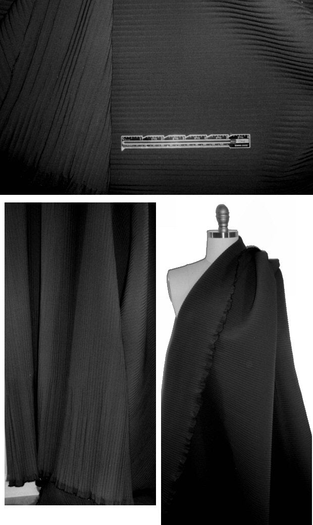 NY designer ottoman stretch rib quilted jacketwear - black