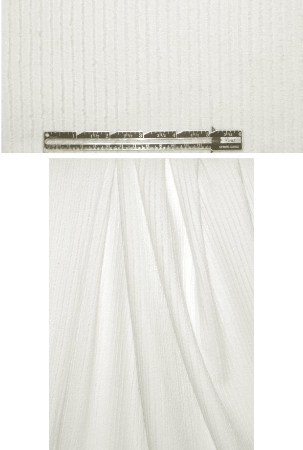 Italian cotton ottoman knit - creamy white 1.20 yds