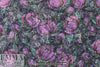 French floral over-printed stretch brocade .875 yds