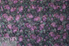 French floral over-printed stretch brocade