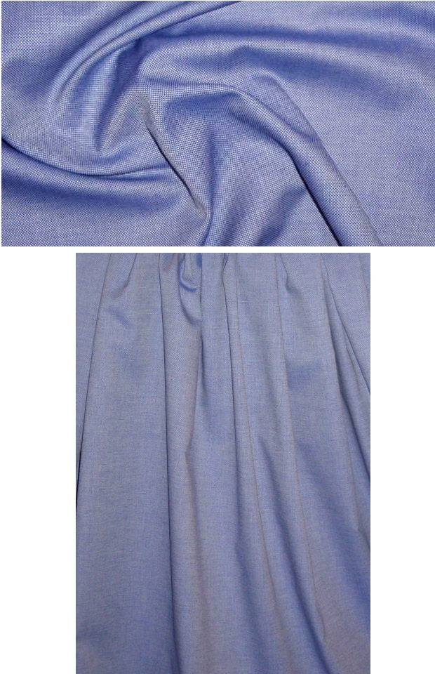 'new oxford' classic cotton shirting - navy 1.8 yds