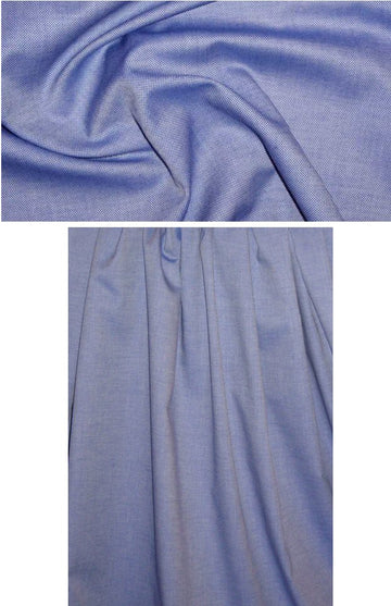 'new oxford' classic cotton shirting - navy 1.8 yds